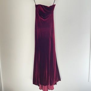 Gorgeous Maroon Velvet Dress